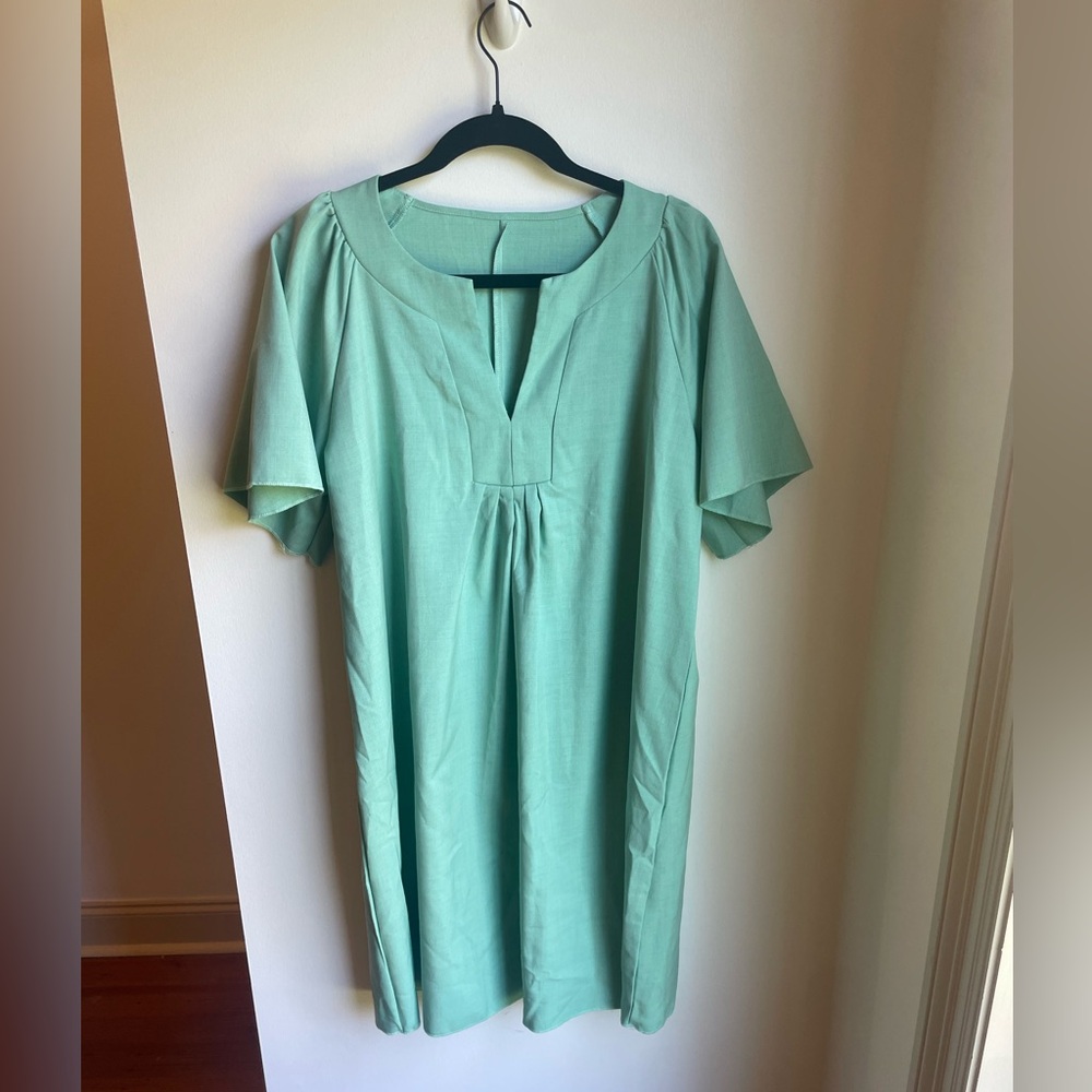 Mint Green Spring Mini Dress
